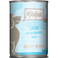 Produktbild von MjAMjAM Hundefutter Junior Huhn mit Ei Stückchen in Soße 6 x 400 g - 6 x 400 g