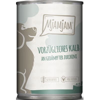 Produktbild von MjAMjAM Hundefutter Kalb mit hohem Fleischanteil Stückchen in Sauce Adult 6 x 400 g - 6 x 400 g