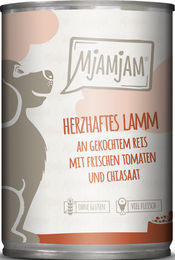 MjAMjAM Hundefutter Lamm mit Reis und Tomaten Stückchen in Sauce Adult 6 x 400 g mit hohem Fleischanteil - 400 g – Bild 1 von 5