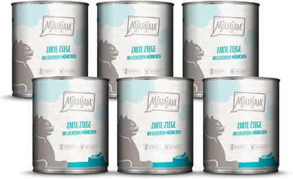 Produktbild von MjAMjAM Hundefutter mit zarter Ziege und Möhrchen getreidefrei 480g - 6 x 800 g