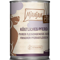 Produktbild von MjAMjAM Hundefutter Pferd Monoprotein Stückchen in Sauce 6 x 400 g Dose - 6 x 400 g