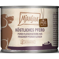 Produktbild von MjAMjAM Hundefutter Pferd pur Stückchen in Sauce Monoprotein Getreidefrei Adult 6 x 200 g - 6 x 200 g