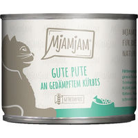 Produktbild von MjAMjAM Hundefutter Pute mit gedämpftem Kürbis 12x200g