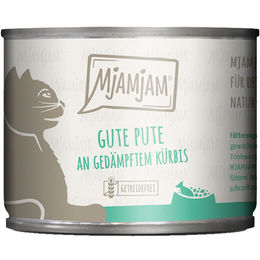 Produktbild von MjAMjAM Hundefutter Pute mit gedämpftem Kürbis 24x 200 g