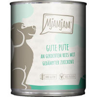 Produktbild von MjAMjAM Hundefutter Pute mit gekochtem Reis und gedämpfter Zucchini 6x800g