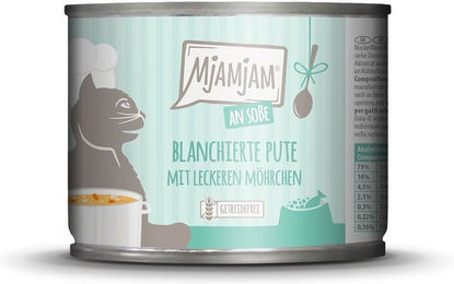 Produktbild von MjAMjAM Hundefutter Pute mit Möhrchen in Sauce 24x185g
