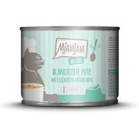 Produktbild von MjAMjAM Hundefutter Pute mit Möhrchen in Sauce 6x185g - 6 x 185 g