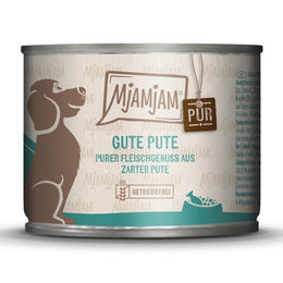 MjAMjAM Hundefutter Pute Monoprotein mit hohem Fleischanteil Adult 6 x 200 g Dose - 6 x 200 g – Bild 1 von 4