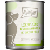 Produktbild von MjAMjAM Hundefutter Rind mit gekochten Kartoffeln und Erbsen 6x800g