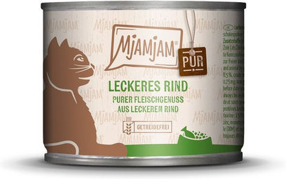 Produktbild von MjAMjAM Hundefutter Rind mit hohem Fleischanteil 6x200g