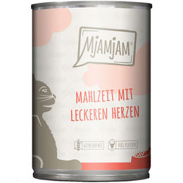 Produktbild von MjAMjAM Hundefutter Rind mit Stückchen in Sauce 24x400g