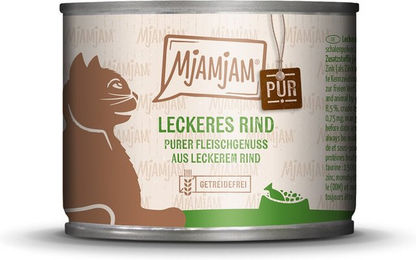 Produktbild von MjAMjAM Hundefutter Rind pur mit hohem Fleischanteil 24x200g