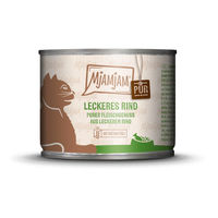 Produktbild von MjAMjAM Hundefutter Rind pur mit hohem Fleischanteil 6x200g