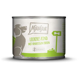 MjAMjAM Hundefutter Rind Stückchen in Sauce für Adult mit hohem Fleischanteil 6 x 200 g - 6 x 200 g – Bild 1 von 3