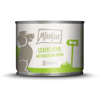Produktbild von MjAMjAM Hundefutter Rind Stückchen in Sauce für Adult mit hohem Fleischanteil 6 x 200 g - 6 x 200 g