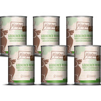 Produktbild von MjAMjAM Hundefutter Rind Stückchen in Soße Getreidefrei Ohne Zucker Adult 6x400g - 400 g