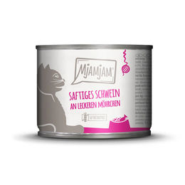 Produktbild von MjAMjAM Hundefutter Schwein mit Möhrchen in Sauce getreidefrei und ohne Zucker 24x200g