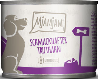 MjAMjAM Hundefutter Truthahn mit Karotten Stückchen in Sauce für Adult 6 x 200 g - 6 x 200 g – Bild 1 von 4