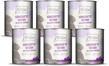 Produktbild von MjAMjAM Hundefutter Truthahn mit Möhrchen getreidefrei ohne Konservierungsstoffe und Zucker 4800g - 6 x 800 g