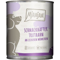 Produktbild von MjAMjAM Hundefutter Truthahn mit Möhrchen Stückchen in Sauce 6x800g
