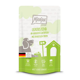Produktbild von MjAMjAM Hundepaté Rind mit hohem Fleischanteil für Adult Hunde 12 x 125 g - 12 x 125 g