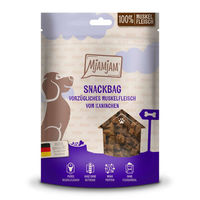 Produktbild von MjAMjAM Hundesnacks Kaninchen Snackbag 8x100g