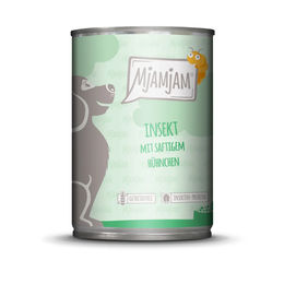 Produktbild von MjAMjAM Hypoallergenes Hundefutter Insekt mit Hühnchen 6x400g