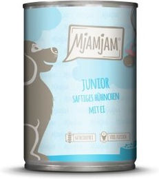 Produktbild von MjAMjAM Junior Hundefutter Saftiges Hühnchen mit Ei Glutenfrei 6x400g - 6 x 400 g