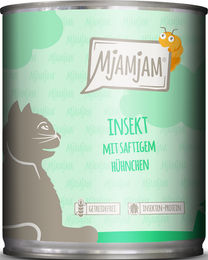 MjAMjAM Katzen Nassfutter Adult Insekt mit Hühnchen Stückchen in Sauce Hypoallergen 6 x 800 g - 6 x 800 g – Bild 1 von 5