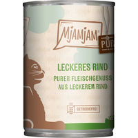 Produktbild von MjAMjAM Katzen Nassfutter Adult Rind Monoprotein Stückchen in Sauce 6 x 400 g - 6 x 400 g