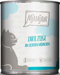 MjAMjAM Katzen Nassfutter Adult Ziege und Karotten Getreidefrei mit hohem Fleischanteil 6 x 800 g - 6 x 800 g – Bild 1 von 6
