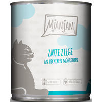 Produktbild von MjAMjAM Katzen Nassfutter Adult Ziege und Karotten Getreidefrei mit hohem Fleischanteil 6 x 800 g - 6 x 800 g