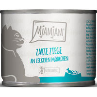 Produktbild von MjAMjAM Katzen Nassfutter Adult Ziege und Möhrchen Getreidefrei Monoprotein 6 x 200 g - 6 x 200 g