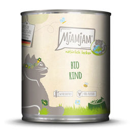 MjAMjAM Katzen Nassfutter Bio Rind Stückchen in Soße Adult 6 x 800 g - 6 x 800 g – Bild 1 von 2