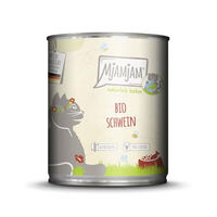 Produktbild von MjAMjAM Katzen Nassfutter Bio Schwein Stückchen in Sauce Getreidefrei Monoprotein Adult 800g - 800 g