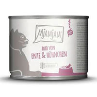 Produktbild von MjAMjAM Katzen Nassfutter Duo Ente und Huhn in Sauce getreidefrei ohne Zucker 6 x 200 g - 6 x 200 g