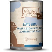 Produktbild von MjAMjAM Katzen Nassfutter Ente mit hohem Fleischanteil 6x400g
