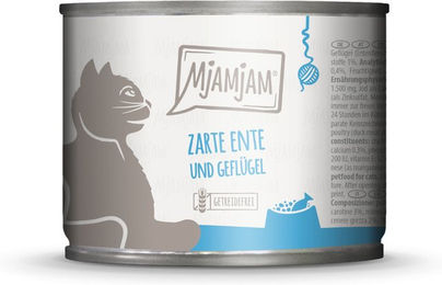 MjAMjAM Katzen Nassfutter Ente und Geflügel Stückchen in Sauce Getreidefrei 6 x 200 g - 6 x 200 g – Bild 1 von 4