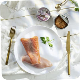 MjAMjAM Katzen Nassfutter Filet Lachs und Huhn Adult 16 x 80 g mit hohem Fleischanteil - 16 x 80 g – Bild 1 von 5