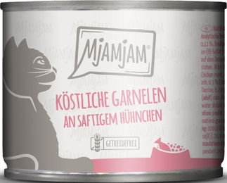 MjAMjAM Katzen Nassfutter Garnelen mit Huhn Adult Getreidefrei 6 x 200 g - 6 x 200 g – Bild 1 von 7