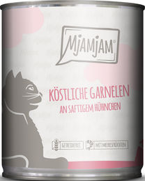 MjAMjAM Katzen Nassfutter Garnelen und Huhn Stückchen in Sauce getreidefrei 6 x 800 g - 6 x 800 g – Bild 1 von 5