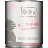 Produktbild von MjAMjAM Katzen Nassfutter Garnelen und Huhn Stückchen in Sauce getreidefrei 6 x 800 g - 6 x 800 g