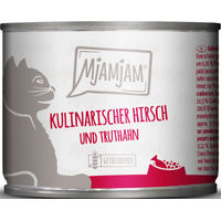 Produktbild von MjAMjAM Katzen Nassfutter Hirsch und Truthahn mit Cranberries, getreidefrei, 6 x 200 g - 24 x 200 g