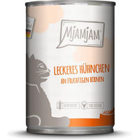 Produktbild von MjAMjAM Katzen Nassfutter Huhn mit Birne Stückchen in Sauce Getreidefrei und Ohne Zucker Adult 6x400g - 6 x 400 g