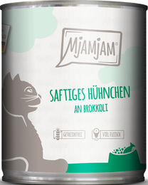 MjAMjAM Katzen Nassfutter Huhn mit Brokkoli Getreidefrei mit hohem Fleischanteil 6 x 800 g - 800 g – Bild 1 von 4