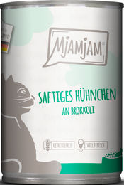 MjAMjAM Katzen Nassfutter Huhn mit Brokkoli Stückchen in Sauce Adult Getreidefrei 6 x 400 g - 400 g – Bild 1 von 5