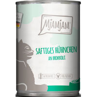 Produktbild von MjAMjAM Katzen Nassfutter Huhn mit Brokkoli Stückchen in Sauce Adult Getreidefrei 6 x 400 g - 400 g