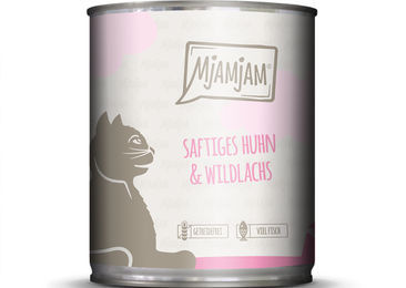 MjAMjAM Katzen Nassfutter Huhn und Wildlachs Adult Getreidefrei 6 x 800 g - 6 x 800 g – Bild 1 von 5