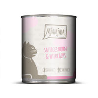 Produktbild von MjAMjAM Katzen Nassfutter Huhn und Wildlachs Adult Getreidefrei 6 x 800 g - 6 x 800 g