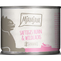 Produktbild von MjAMjAM Katzen Nassfutter Huhn und Wildlachs Adult Getreidefrei mit hohem Fleischanteil 6 x 200 g - 6 x 200 g